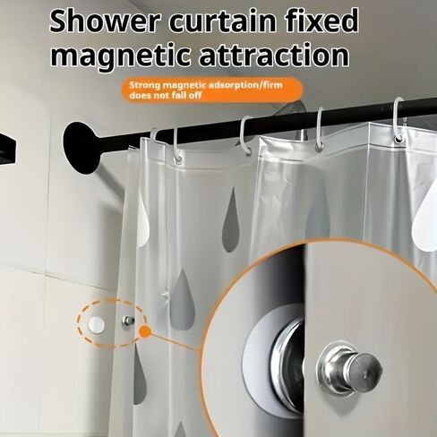 8PCS Magnetic Curtain Clips, Strong Metal Magnetic Snap Buttons for Curtains, Light Blocking Curtain Closures, No Drill Window Privacy Clips for Home Bathroom Kitchen (8PCS) in Kuwait