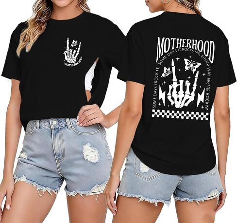 Breastfeeding Shirts for Women Zipper Nursing Maternity Shirt Motherhood Breast Feeding Friendly Tee in Saudi Arabia