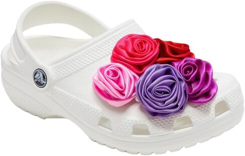 مجموعة من 5 قطع من Crocs Jibbitz Dark Rosette Charms - إكسسوارات أحذية مزخرفة للقباقيب والشرائح in Kuwait