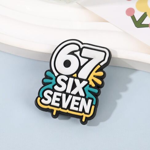 8PCS Funny 6 7 Meme Shoe Charms Set, Shoe Decoration Party Gifts for Adults Teens in Saudi Arabia