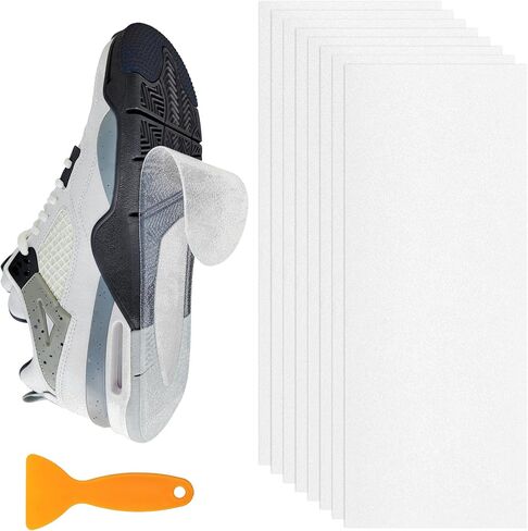 8 Pack Shoe Sole Protector for Sneakers,14.2 * 5.9 Inch Clear Shoe Bottom Protector, Red Bottom Heels, Dress Shoes, etc(8 Pcs) in Saudi Arabia
