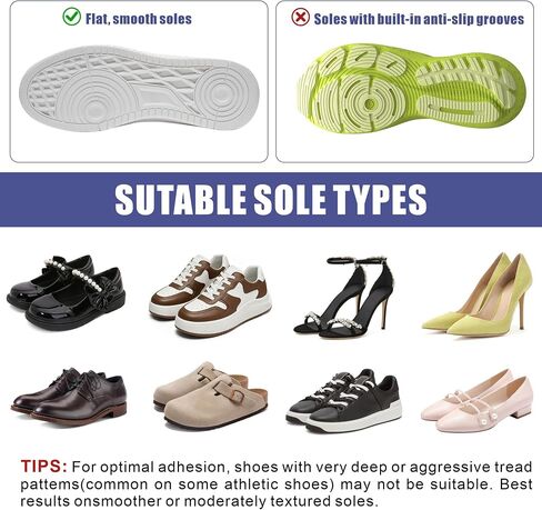 8 Pack Shoe Sole Protector for Sneakers,14.2 * 5.9 Inch Clear Shoe Bottom Protector, Red Bottom Heels, Dress Shoes, etc(8 Pcs) in Saudi Arabia
