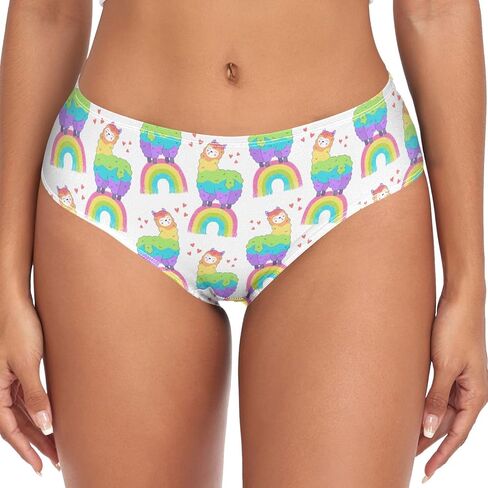 Women's Chic Sexy Girls Animals Flowers Underwear Soft Breathable High Waist Brief Stretchy Bikini Panties in Saudi Arabia