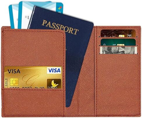 Beautiful Girl Passport Holder for Travel Travel is My Therapy PU Leather Passport Cover Wallet Cute Passport Card Holder for Women and Men in Saudi Arabia