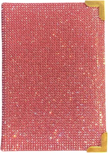 Bling Passport Holder, Diamond Passport Cover, Travel Documents Organizer Protector, Rhinestone Wallet, Luggage Tag, Vacation Essential, Gift for Women and Men (AB/Rose Gold Edge) in Kuwait
