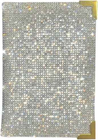 Bling Passport Holder, Diamond Passport Cover, Travel Documents Organizer Protector, Rhinestone Wallet, Luggage Tag, Vacation Essential, Gift for Women and Men (AB/Rose Gold Edge) in Kuwait