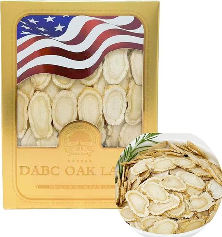 American Ginseng Slices from Wisconsin, DOL American Wisconsin Ginseng Slices Root for Tea, Energy for Men Women Mental Health Boosts Immunity, Gluten Free Small Round 1 Box of 4 Ounces in Kuwait