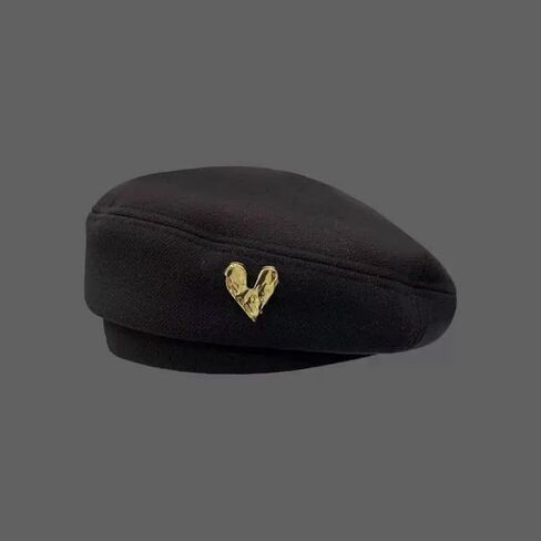 Women Beret Hat French Style - Black Beret Hats Men Army Style Classic All Seasons for Daily, Travel & Elegant Outfits in Kuwait