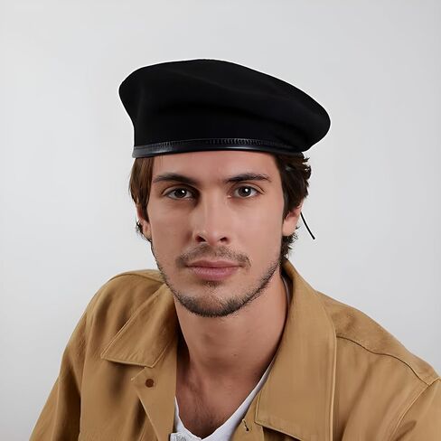 SILAK Iconic Parisian Beret – Army Style Cap, Che Guevara Inspired Fashion, Woolen French Beret Hat for Men and Women in Kuwait