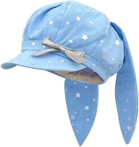 Women's Y2K Kawaii Beret with Star Print Pattern Detachable Rabbit Ear and Bow Tweed Painter Hat Cute Daily Fashion Hat in Kuwait
