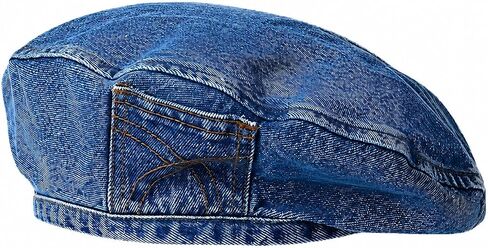 Y2K Denim Beret Hat for Women 90s Retro Painter Cap Kpop Hip Hop Flat Cap for Costume Party Streetwear Outfits in Kuwait