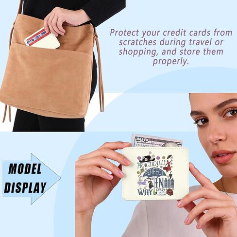 ENSIANTH Movie Quote Front Pocket Wallets Practically Perfect in Every Way-Fantasy Inspired Gift Musical Fans Leather Wallet (Mary CH) in Kuwait