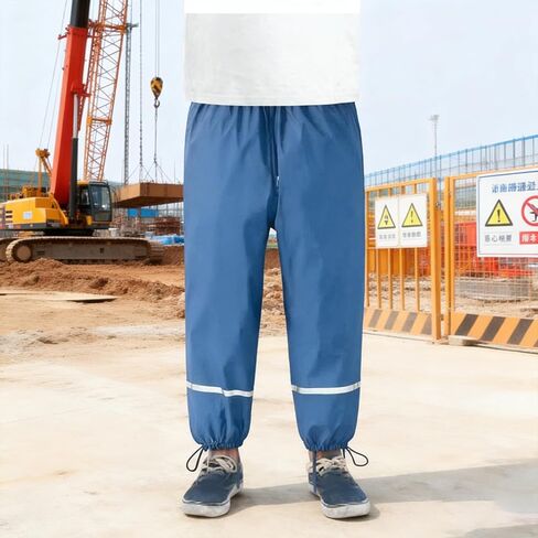 بنطال المطر من قماش أكسفورد للأنشطة الخارجية مع تصميم مسامي وخصر مرن من قماش أكسفورد in Kuwait