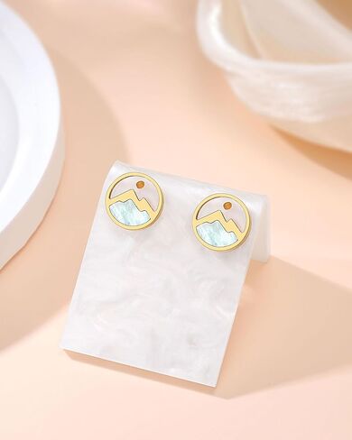 Eryuor God Is Within Her - Gold/Silver Mustard Seed Earrings Inspirational Christian Gifts for Teen Girls Women in Saudi Arabia
