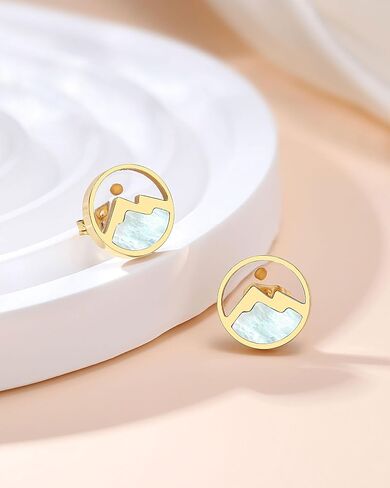 Eryuor God Is Within Her - Gold/Silver Mustard Seed Earrings Inspirational Christian Gifts for Teen Girls Women in Saudi Arabia