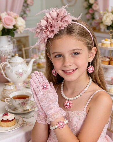 Tea Party Accessories Fascinators Hats Church Hats 20s 50s Pillbox Hat Cocktail Mesh Flower Pearl Feather Headband in Saudi Arabia
