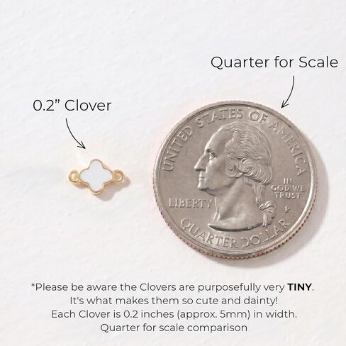 Billet-doux 14K Dainty Gold Plated Tiny Clovers Necklace For Women, Colorful Dainty Very Small 4-Leaf Clovers Gold Plated Choker Necklace, Stackable Jewelry Gifts Perfect for Her in Saudi Arabia