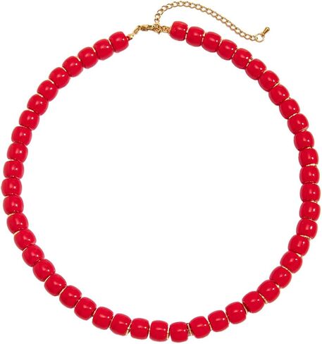 Colorful Chunky Necklaces for Women Summer Beach Jewelry Chunky Beaded Necklace for Women Boho Chunky Statement Choker Necklaces Y2K Summer Jewelry in Saudi Arabia