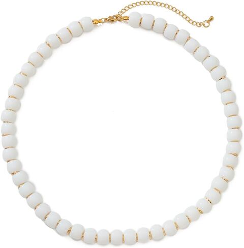 Colorful Chunky Necklaces for Women Summer Beach Jewelry Chunky Beaded Necklace for Women Boho Chunky Statement Choker Necklaces Y2K Summer Jewelry in Saudi Arabia