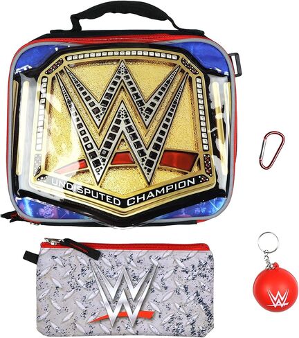 WWE Backpack 5-Piece Set Undisputed Champion 16" Book Bag with Insulated Lunch Box in Kuwait