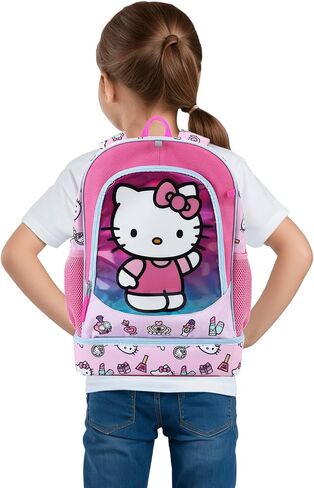 Bioworld Hello Kitty Makeup Icons 5-Piece 17" Backpack Set in Kuwait