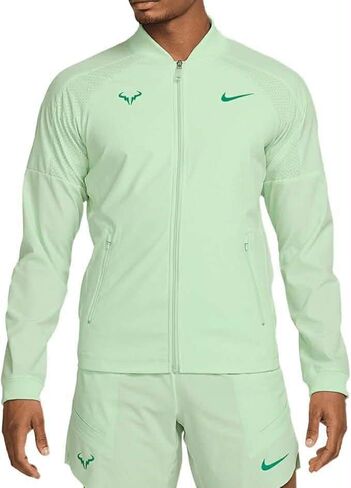 Nike Dri-FIT Rafa Men's Tennis Jacket (apor Green/Stadium Green, DV2885-376) Size Large in Kuwait