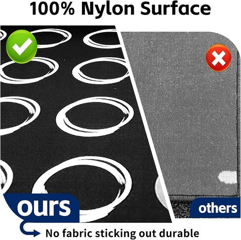 Large Classroom Rugs Elementary 7'7''x13',Daycare Rug with Colorful Rings,Black Classroom Rug for Preschool & Kindergarten, Seating Spots Rugs for Kids Room & Playroom - Seats 24 in Saudi Arabia