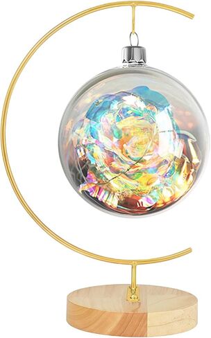 11 Inch Gold Ornament Display Stand, Metal Ornament Hanger Stand for Hanging Glass Globe, Air Plant Terrarium, Witch Ball, Christmas Ornament and Home Wedding Decoration (11in Gold) in Saudi Arabia