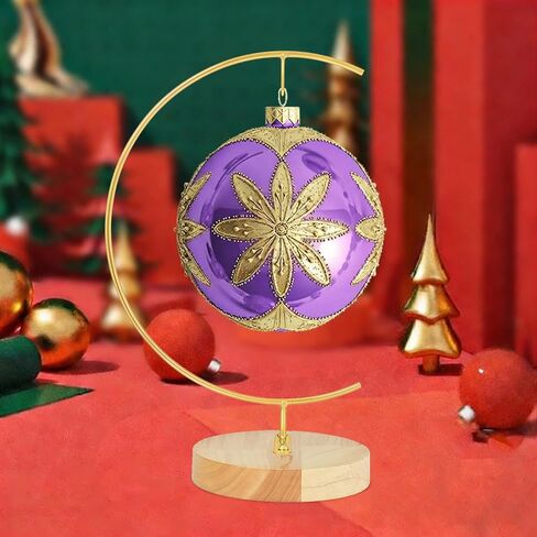 11 Inch Gold Ornament Display Stand, Metal Ornament Hanger Stand for Hanging Glass Globe, Air Plant Terrarium, Witch Ball, Christmas Ornament and Home Wedding Decoration (11in Gold) in Saudi Arabia