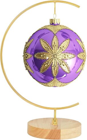 11 Inch Gold Ornament Display Stand, Metal Ornament Hanger Stand for Hanging Glass Globe, Air Plant Terrarium, Witch Ball, Christmas Ornament and Home Wedding Decoration (11in Gold) in Saudi Arabia