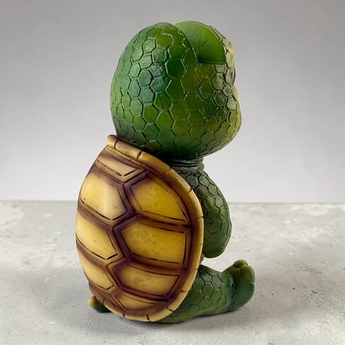 Baby Turtle Eyeglasses Holder Stand – “Shelldon" Funny & Cute Glasses Holder for Desk, Nightstand or Office – Resin Eyewear Organizer for Reading Glasses, Sunglasses & Prescription Frames – Fun Turtle Figurine Decor in Kuwait