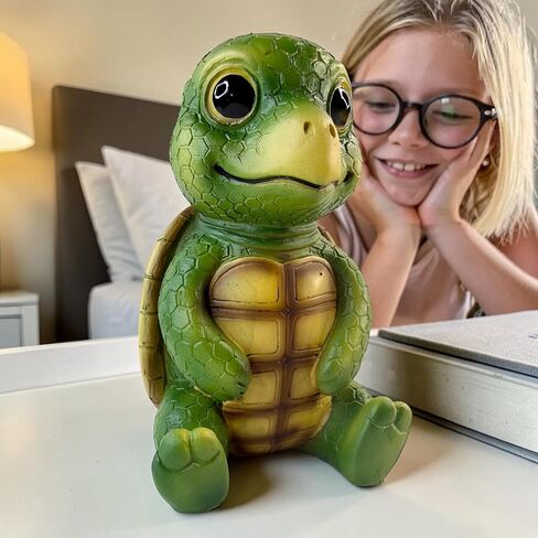 Baby Turtle Eyeglasses Holder Stand – “Shelldon" Funny & Cute Glasses Holder for Desk, Nightstand or Office – Resin Eyewear Organizer for Reading Glasses, Sunglasses & Prescription Frames – Fun Turtle Figurine Decor in Kuwait