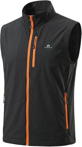 Pioneer Camp Women's Lightweight Softshell Vest Windproof Sleeveless Jacket with Zip Pockets for Running Hiking Fishing in Kuwait