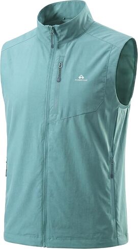 Pioneer Camp Women's Lightweight Softshell Vest Windproof Sleeveless Jacket with Zip Pockets for Running Hiking Fishing in Kuwait