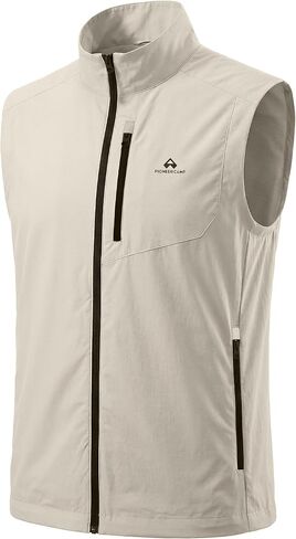Pioneer Camp Women's Lightweight Softshell Vest Windproof Sleeveless Jacket with Zip Pockets for Running Hiking Fishing in Kuwait