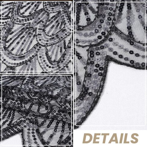 1920s Shawl Wraps for Women, Sequin Beaded Evening Cape Bridal Shawls, Flapper Cover Up for Evening Dresses Party in Kuwait