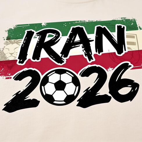 قميص مشجعي كرة القدم الإيراني 2026، تي شيرت برسومات كرة القدم الإيرانية، قميص كرة القدم بعلم الدولة، تي شيرت رياضي ليوم الألعاب للرجال والنساء in Kuwait