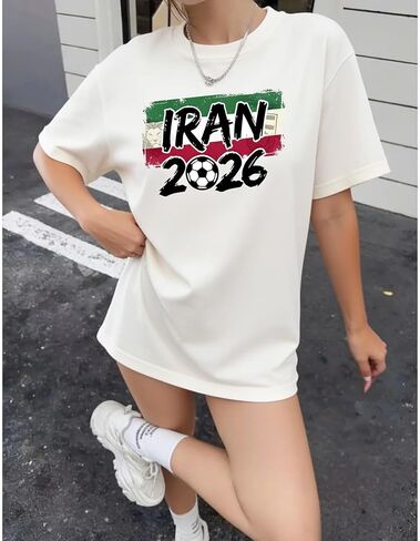 قميص مشجعي كرة القدم الإيراني 2026، تي شيرت برسومات كرة القدم الإيرانية، قميص كرة القدم بعلم الدولة، تي شيرت رياضي ليوم الألعاب للرجال والنساء in Kuwait