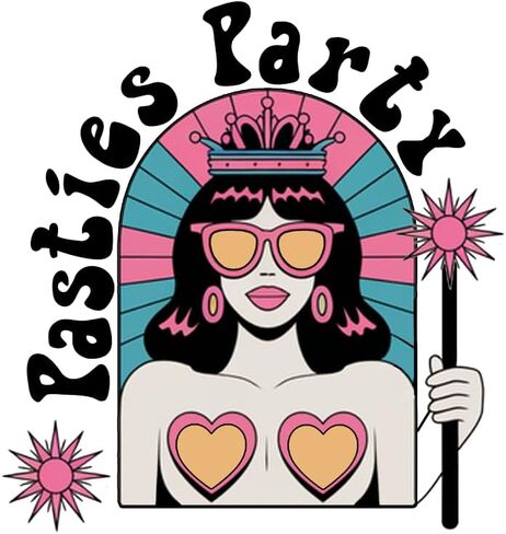Rainbow Pride Heart Pasties - PASTIES PARTY - Fun Nipple Covers for Parties, Raves, Festivals, Disposable in Saudi Arabia