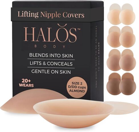 Silicone Nipple Covers with Built-In Lift D-DD Cups – Secure Hold, Invisible Reusable Pasties for Women in Saudi Arabia