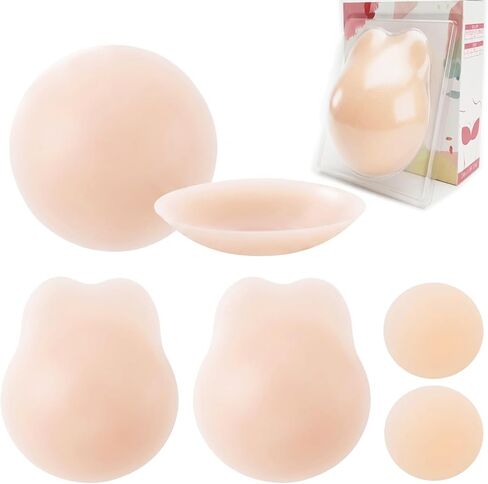 Nooshnips Nipple Covers for Women, Pasties with Lift, Reusable Silicone Sticky Nipple Covers, 3 Pairs Nipple Cover in Saudi Arabia
