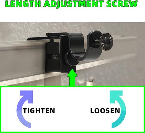 Outside Mounted Blinds Curtain Rod Bracket Attachment No Drill No Tool Required Fit for 1.3-2 inches Rectangle Headrail (Patent Depending) in Kuwait