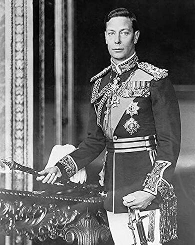 Great Britain King George VI Portrait WWII 8x10 Silver Halide Photo Print in Saudi Arabia