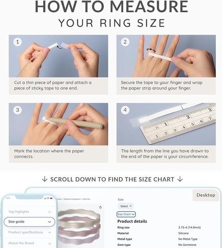 ThunderFit Silicone Rings Wedding Bands for Women, 3mm Wide, 2.4mm Thick, Women's Self-Stacking Rings, Rubber Engagement Bands, 1/3 Variety Multipack in Kuwait