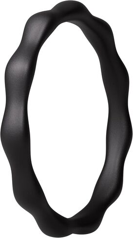 ThunderFit Silicone Rings Wedding Bands for Women, 3mm Wide, 2.4mm Thick, Women's Self-Stacking Rings, Rubber Engagement Bands, 1/3 Variety Multipack in Kuwait