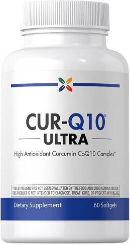 Stop Aging Now - Curcumin CoQ10 Complex - with Turmeric Root Extract - Antioxidant & Cardiovascular Support - 60 Softgels in Saudi Arabia