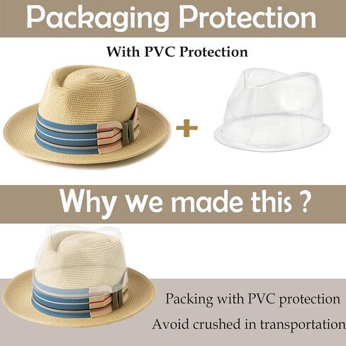 Mens Summer Straw Fedoras Wide Brim Beach Sun Hats in Saudi Arabia