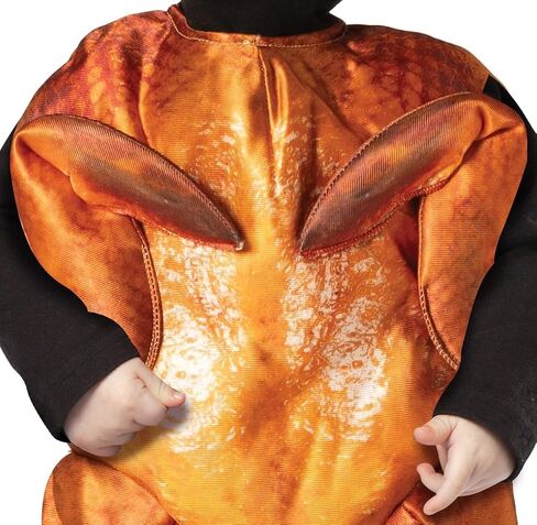 Oven Roasted Cooked Turkey Baby Bunting Halloween Costume, Boys and Girls, Baby Size 3-9 Months Brown in Saudi Arabia