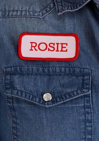 Costume Kit for Rosie the Riveter - Headband, Name Tag, and Pin, Mechanic Hallwoeen Outfit in Kuwait
