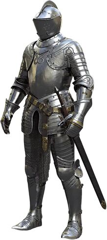 NauticalMart Medieval Combat Full Body Armour Suit Knight Suit of Armor Medieval Crusader Armour Costume | Collectible Gift, Perfect for Christmas & Holiday Gifting in Kuwait
